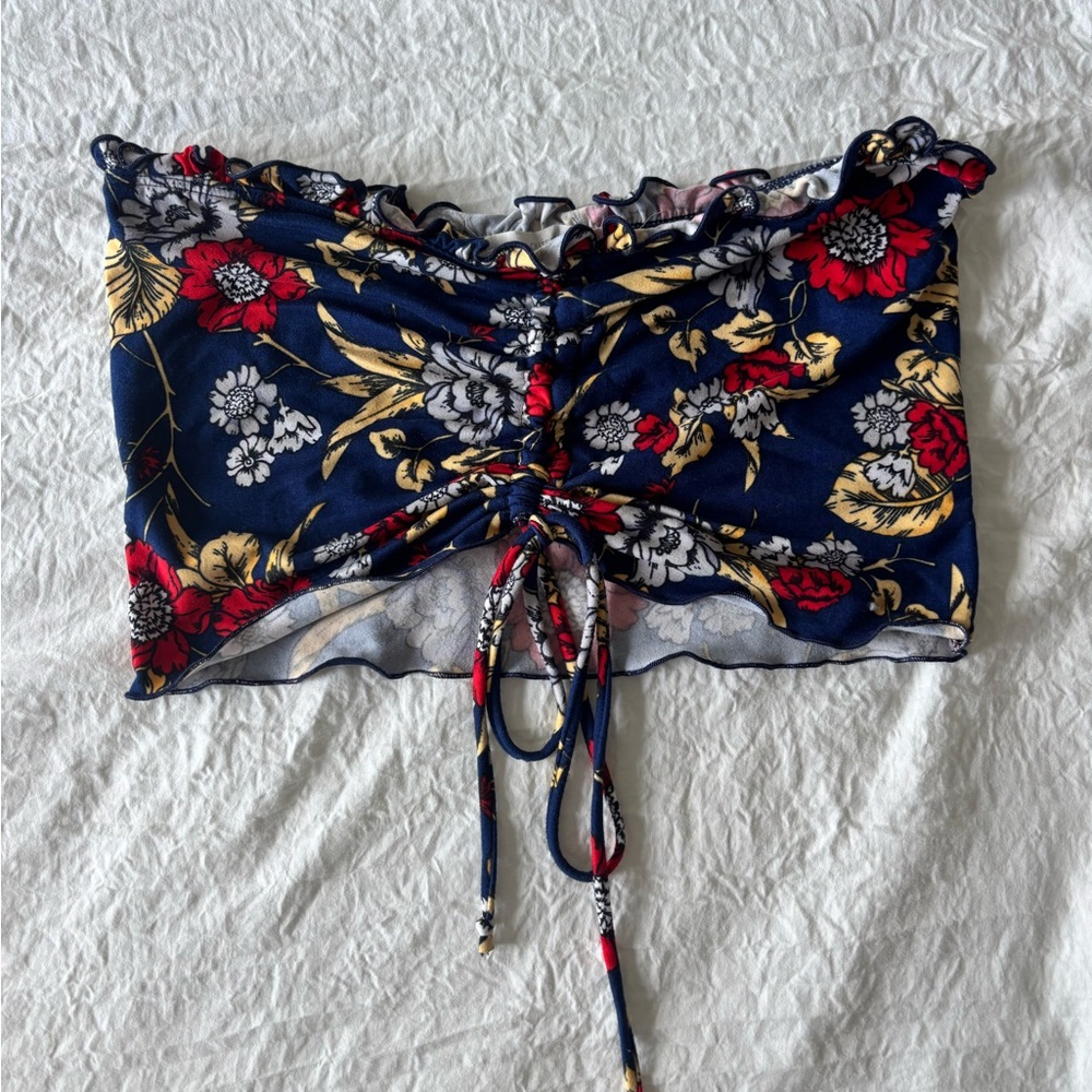 Urban Outfitters Floral Ruched Top